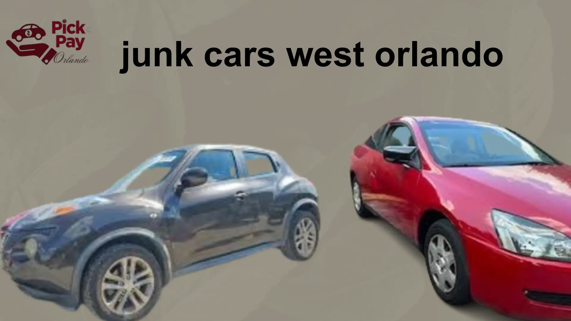 Junk car buyers in West Orlando paying cash for old, damaged, wrecked, and unwanted vehicles with free towing and same-day pickup.