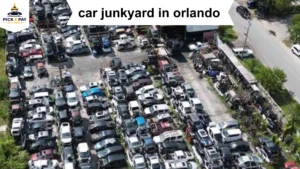 Car junkyard in Orlando, buying junk, damaged, used, and non-running vehicles for cash.